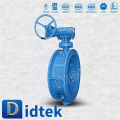 DIDTEK API6D / CE / ISO9001 / ISO14001 valve à papillon à bride grande taille